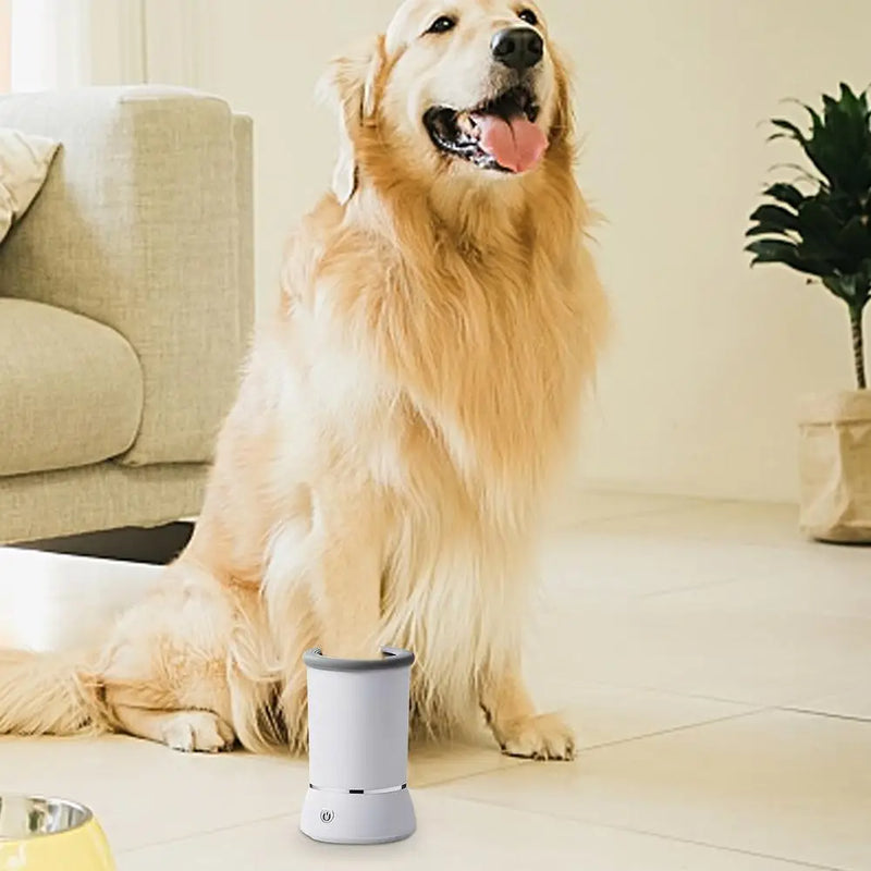 Máquina Elétrica de lavar patas compacta, perfeita para proprietários de cães e gatos, feita de ABS e silicone confiáveis, RECARREGÁVEL, carregamento USB.