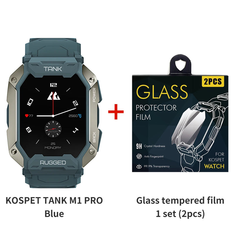 2024 KOSPET TANK M1 PRO , smartwatch , responde / faz chamadas via Bluetooth , à prova dágua (  ip69k , 5atm  )  , relógio inteligente , esportes e rastreador de fitness , relógios para homens e mulheres.