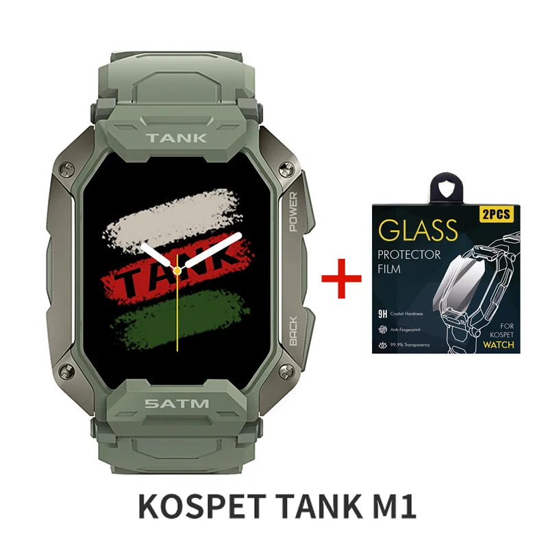 2024 KOSPET TANK M1 PRO , smartwatch , responde / faz chamadas via Bluetooth , à prova dágua (  ip69k , 5atm  )  , relógio inteligente , esportes e rastreador de fitness , relógios para homens e mulheres.